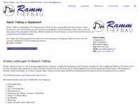 ramm-tiefbau.de Webseite Vorschau