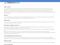 fedora-linux.nl Webseite Vorschau