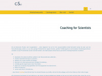 coaching-for-scientists.de Webseite Vorschau