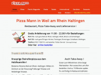 pizzamann-weil.de Webseite Vorschau