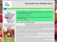 streuobst-niederrhein.de Webseite Vorschau
