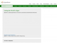 algaebase.org Webseite Vorschau