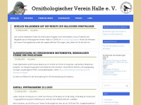ornithologischer-verein-halle.de Webseite Vorschau