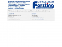 metallbau-forsting.de Webseite Vorschau