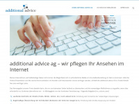 additional-advice.ch Webseite Vorschau