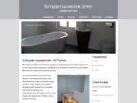 schnyder-haustechnik.ch Webseite Vorschau