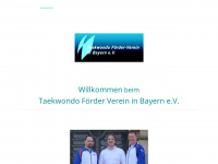 taekwondofoerderverein-bayern.de Webseite Vorschau