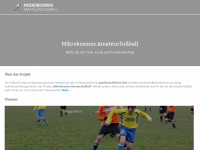 mikrokosmos-amateurfussball.de Webseite Vorschau