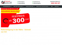 rohr-service24.ch Webseite Vorschau