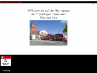 ffw-plauamsee.de Webseite Vorschau