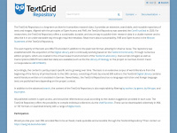 textgridrep.org Webseite Vorschau