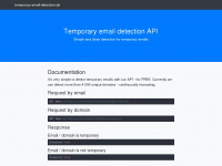 temporary-email-detection.de