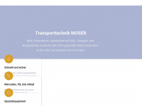 transporttechnik-moser.at Webseite Vorschau