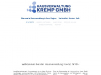 hausverwaltung-kremp.de Webseite Vorschau