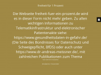freiheit-fuer-ein-prozent.de Webseite Vorschau