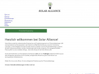 solaralliance.ch Webseite Vorschau