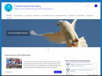 friedensmuseum-nuernberg.de Webseite Vorschau