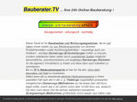 bauberater.tv Webseite Vorschau