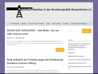 auschwitz-komitee.de Webseite Vorschau