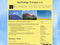 nachhaltige-energien-ev.de Webseite Vorschau
