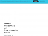 juelich-pumpenservice.de Webseite Vorschau