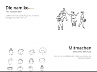 namiko.org Webseite Vorschau