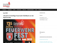ffw-weissbach.de Webseite Vorschau