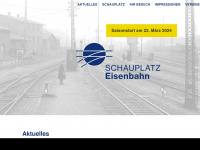 schauplatz-eisenbahn.de Webseite Vorschau