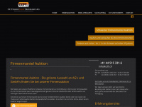 firmenmantelauktion.ch Webseite Vorschau