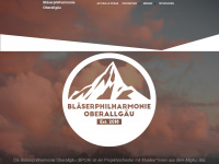 blaeserphilharmonieoa.de Webseite Vorschau