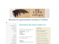 oulipo-frankfurt.de Webseite Vorschau