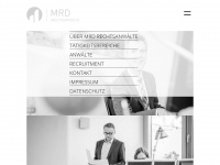 mrd-legal.de Webseite Vorschau