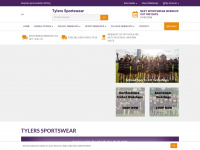 tylers-sportswear.co.uk Webseite Vorschau