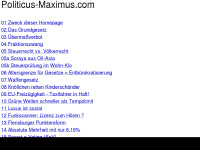 politicus-maximus.com Webseite Vorschau