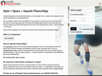 squash-plauschliga.ch Webseite Vorschau