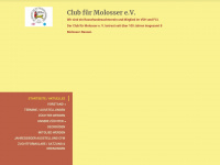 clubfuermolosser.org Webseite Vorschau
