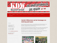 kdw-baustoffe.de Webseite Vorschau