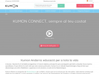 kumon.ad Webseite Vorschau