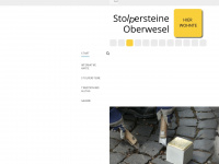 stolpersteine-oberwesel.de Webseite Vorschau