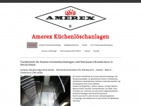 amerex-küchenlöschanlagen.de Webseite Vorschau