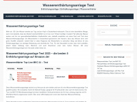 wasserenthaertungsanlagen-test.com Webseite Vorschau