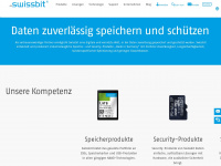 swissbit.com Webseite Vorschau