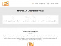 petersbau.net Webseite Vorschau