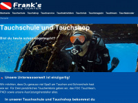 franks-divecenter.de Webseite Vorschau