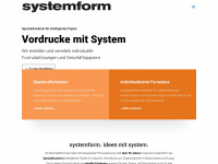 systemform-datenbelege.de Webseite Vorschau