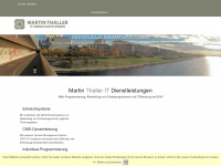thaller.it Webseite Vorschau