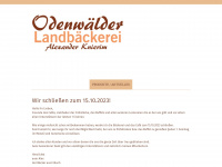 odenwaelder-landbaeckerei.de Webseite Vorschau