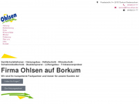 firma-ohlsen.de Webseite Vorschau