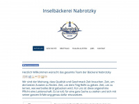 inselbaeckerei-nabrotzky.de Webseite Vorschau