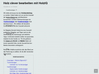 holziq.de Webseite Vorschau